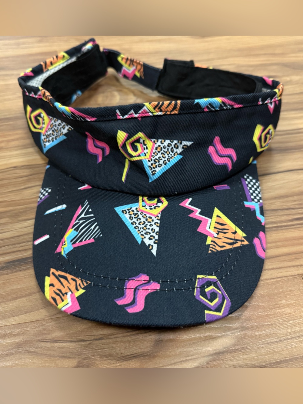 1980’s retro Neon Geometric Visor cap-costume accessory (EUC)